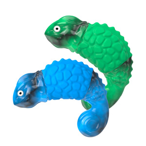 ของเล่นสำหรับสัตว์เลี้ยง ยางไนลอนสำหรับสุนัข เคี้ยวได้ มีเสียง สีเขียว สีฟ้า P0246 ของเล่นเคี้ยวสำหรับสุนัข - Product Image 3