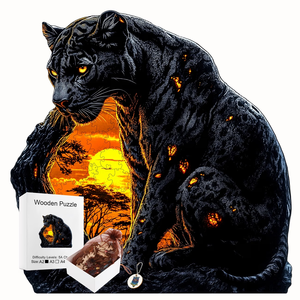 Rompecabezas de Madera Pantera Negra, Hermoso Rompecabezas 3D de Animales, Rompecabezas de Madera para Adultos, Manualidades, Modelo de Juguete, Regalo, Venta al por Mayor - Product Image 2
