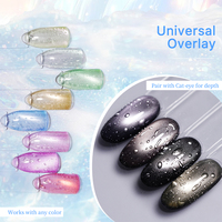 Missgel Top Coat 3D Goutte d'Eau 15ml Transparent Sans Résidu Gel Polish Effet Gouttelettes d'Eau 3D UV pour Ongles Base Goutte d'Eau