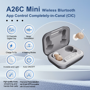 JINGHAO CIC Appareil auditif numérique avec application téléphonique de haute qualité Appareil auditif numérique rechargeable bluetooth pour les sourds - Product Image 2