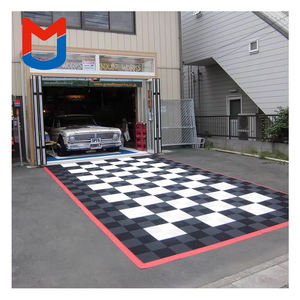 Dalles de sol de garage en PP, surface parquet, antidérapantes, imperméables, écologiques, autocollantes, 40x40cm pour usage intérieur - Product Image 5