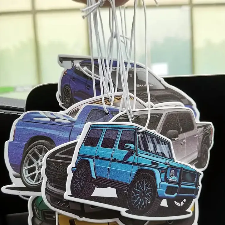 YYX 100+ Designs Good Smell Fragrance Car Hanging Paper Car Air Freshener