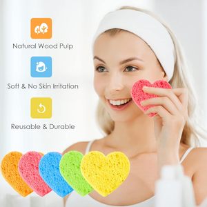 Best Selling Eco Friendly Gifts White Bath Shower Compressed Wood Pulp Cellulose Facial Sponge Sheets - Product Image 2