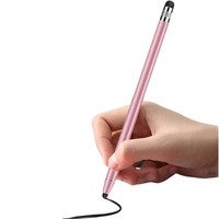 Stylet capacitif double usage en métal pour téléphone portable, tablette, apprentissage, dessin, édition, présentations, écriture YM3004