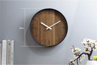 Jam Dinding Walnut 12 Inci Jam Kayu Kustom dengan Mesin Quartz