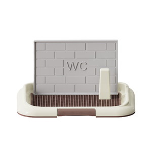 Cacca da bagno per cani marrone che pulisce varie dimensioni di schizzi Anti-urina a griglia per cani impedisce di spingere le feci lettiera per animali domestici - Product Image 1