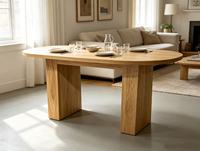Bestseller Esstisch Ovaler Kaffeetisch Freizeittisch Esszimmertisch Küchentisch für 6-8 Personen