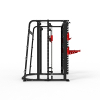 Machine Smith multifonctionnelle de qualité supérieure, rack de musculation demi-cadre, équipement de gym commercial, station d'entraînement de force pour squats