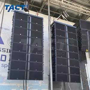 Vendita calda potente sistema di altoparlanti line array a 3 vie con doppio altoparlante line array da 12 pollici di alta qualità per grandi spettacoli all'aperto