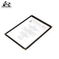 Sac pliable de style livre avec pochettes transparentes en plastique, pochettes en PVC, couleurs et textures personnalisées, convient aux formats 8,5 x 14 pouces