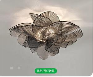 Lámpara de <span class=keywords><strong>techo</strong></span> de flores simples LED moderna de diseño para dormitorio, sala de estar, comedor, decoración de Villa para el hogar - Product Image 6