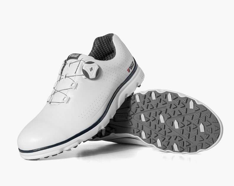 PGM XZ166 white mens golf shoes waterproof spike less golf shoes企业官网