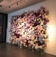 Mur de fleurs artificielles, plante décorative murale, paysage de plantes vertes, aménagement de passage, décoration de fond de mur, plantes artificielles