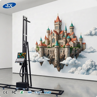 Printer Inkjet UV 5 Warna CMYKW Presisi Tinggi DX7/3200 Printhead-Portabel Otomatis Penuh Otomatisasi Industri Relief 3D