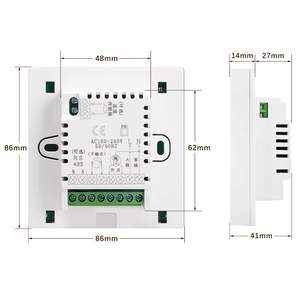 Termostato WiFi Intelligente Tuya per Riscaldamento a Pavimento Elettrico, Design Moderno Flessibile in ABS, Programmabile, Resistente all'Acqua, Ecologico per Appartamenti - Product Image 2