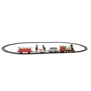 Festive \ Party Supplies Musical Christmas Toy Plastic Xmas Train Sets With Light HN832137