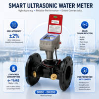 Medidor de Flujo Digital Tai'an Xinhaitai DN50 RS485 de Gran Diámetro con Brida, Doble Canal, OEM, de Hierro Fundido, Ultrasónico para Agua