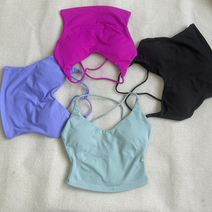 <span class=keywords><strong>Top</strong></span> Deportivo Corto Transpirable sin Costuras de Alta Elasticidad para Mujer, <span class=keywords><strong>con</strong></span> Espalda Recortada, para Yoga/Gimnasio, <span class=keywords><strong>con</strong></span> Estiramiento <span class=keywords><strong>en</strong></span> 4 Direcciones - Product Image 4