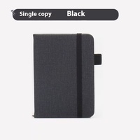 Carnet de poche A7 rigide en lin avec pages vierges, bande de maintien et support – Idéal pour le bureau, la maison, l'école et les fournitures d'écriture