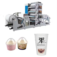Machine d'impression offset H-RY-320 CMJN 4 couleurs, machine d'impression offset finie par feuille de gobelet de papier
