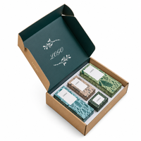 Boîte d'emballage rigide en carton ondulé E Flute 400 g/m² avec logo personnalisé pour produits de soin, shampoing, crème visage, avec doublure en éponge, matériaux recyclés, fabrication en usine