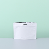Sac d'emballage personnalisé pour petites côtelettes Pochette alimentaire Ziplock Sac en papier d'aluminium pour collation avec fenêtre Pochette en plastique pour petites côtelettes