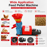 Machine à granulés d'aliments pour animaux, portable, à moteur électrique rotatif, à cadre en acier, pour ferme avicole (poulets et canards), conviviale et peu encombrante