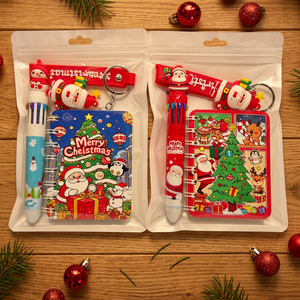 Coffret cadeau commémoratif de papeterie scolaire personnalisée CCH pour les fêtes de Noël - Product Image 4