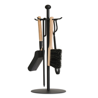 Ensemble classique de 4 outils de cheminée en fer forgé, accessoires de décoration pour foyer à bois