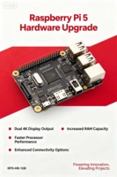 热销 Raspberry Pi 5 1GB/2GB/4GB/8GB/16GB 2.4GHz CPU频率 4/6核 64位虚拟化支持服务器