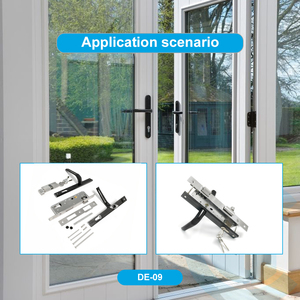 Pabrik Perkakas KEYI Penjualan Langsung DE-09 Gagang Pintu Interior Plat Aluminium Kunci Gagang Pintu Tuas Kunci - Product Image 1