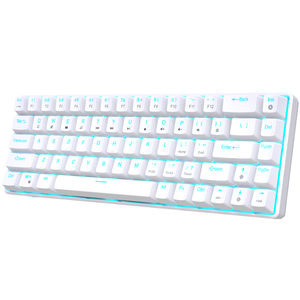 คีย์บอร์ดเกมมิ่งแบบมีสาย RGB Backlit USB-C ขนาดกะทัดรัดพิเศษ 68 ปุ่ม ดีไซน์มินิ สำหรับธุรกิจ - Product Image 1