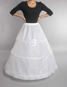 Jupe de mariage/<span class=keywords><strong>jupon</strong></span>/support d'agitation <span class=keywords><strong>grande</strong></span> queue de poisson filet dur Tutu simple acier 3 anneaux 6 acier Lotus feuille bord robe de mariée - Product Image 4