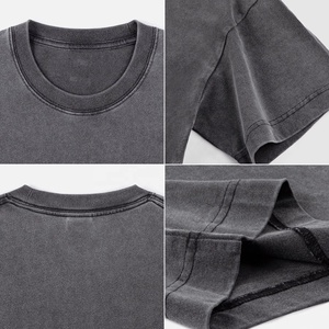 เสื้อยืดผ้าฝ้าย100% ทรงโอเวอร์ไซส์สำหรับผู้ชายวินเทจซักได้ออกแบบได้ตามต้องการโอเวอร์ไซส์ - Product Image 5