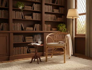 Fauteuil de loisirs en rotin moderne Dolvio, design tressé à la main, confortable et élégant, pour chambre, salon, appartement, hôtel, durable - Product Image 6