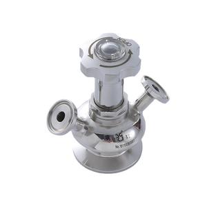 Valve d'échantillonnage à réglage fin en acier inoxydable, type pince, avec affichage de la position - Product Image 1