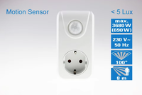 Adaptateur de prise électrique intelligent à détecteur de mouvement infrarouge PIR avec NFC, portée >8M et 100 détection, 16A