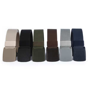 Ceinture en nylon sans métal pour homme, ceinture tactique tissée avec boucle en plastique, ceinture en nylon perforée polyvalente pour l'extérieur - Product Image 4