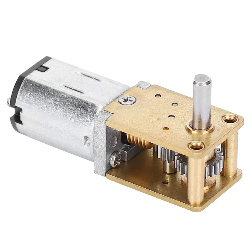 N10 Horizontale Dc Tandwielmotor Deurkast Slot Push Pull Ventiel Motor Micro 12 Volt Dc Worm Gear Motor N10