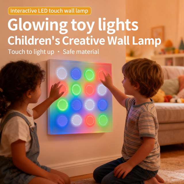 Touch Interactive Children's Creative Wall Lamp LED Light Gaming Table with Led Light Boy Toys for Kids Children
