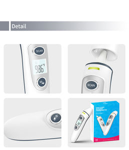 Лидер продаж, светодиодная и ЖК-версия, подсветка, дополнительный детский режим, двойной режим, медицинский инфракрасный термометр для ушей и лба - Product Image 4