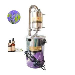 10l Máquina de destilación de aceite esencial para el hogar Máquina de extracto de aceite esencial de vapor