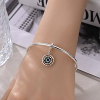Breloques plaquées argent de qualité supérieure pour femmes, pendentifs Cœur, Appareil photo et Boîte aux lettres, perles de bracelet DIY, vente en gros directe usine