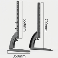 Support de table universel pour écran plasma VESA 600x500mm, support de bureau pour téléviseur LCD, support mural pour moniteur incurvé 36"-75", projecteur 4k