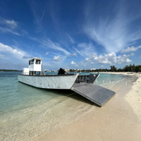 Meilleur Prix Soudage Complet 15m Petits Bateaux De Pêche En Aluminium Cabine Console Landing Craft River Barge à Vendre