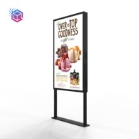 Écran d'affichage intérieur de 32 pouces, double face, haute luminosité, fonction multi-touch