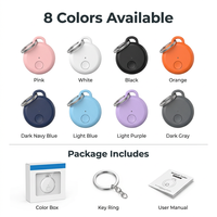 Traceur intelligent Bluetooth anti-perte pour animaux de compagnie, localisateur de clés pour chat et chien, alarme bidirectionnelle, boîte de couleur, porte-clés, manuel