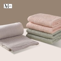Couverture de bain en gaze de coton bulle 6 couches, écologique, en crêpe uni épais et sur mesure, 140 cm x 190 cm, qualité A, pour la famille et les bébés