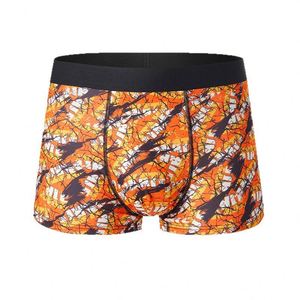 Calzoncillos bóxer elásticos cómodos para hombre, talla europea, transpirables, ropa interior sin costuras para hombres jóvenes, tejido colorido - Product Image 1