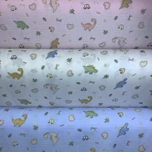 Tela de Gasa a Cuadros Pequeños de Doble Capa 100% Algodón con Estampado de Dibujos Animados para Pijamas <span class=keywords><strong>Infantiles</strong></span>, Sábanas y Fundas de Edredón - Product Image 2
